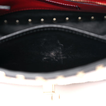 Valentino Garavani Canvas Medium Rockstud Spike Shoulder Bag Ivory 13 of 13