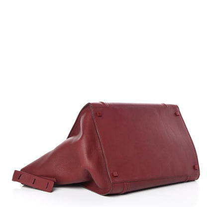 Celine Supple Calfskin Large Phantom Luggage Burgundy 4 of 9