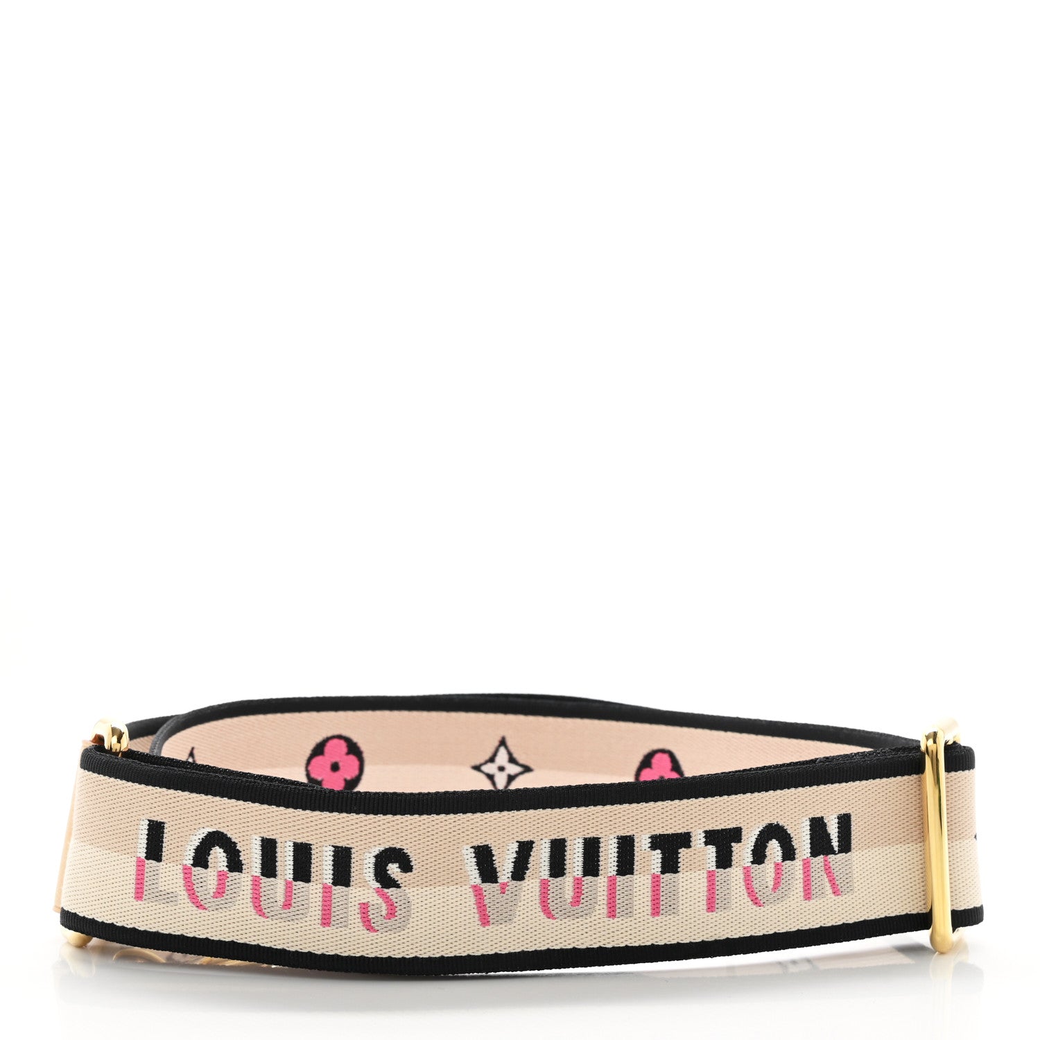 Louis Vuitton Jacquard Speedy Bandouliere 20 Shoulder Strap Black 2 of 3