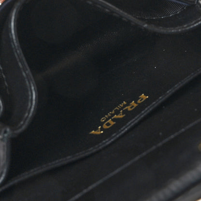 Prada Vitello Move Triangle Logo Card Holder Black 6 of 9