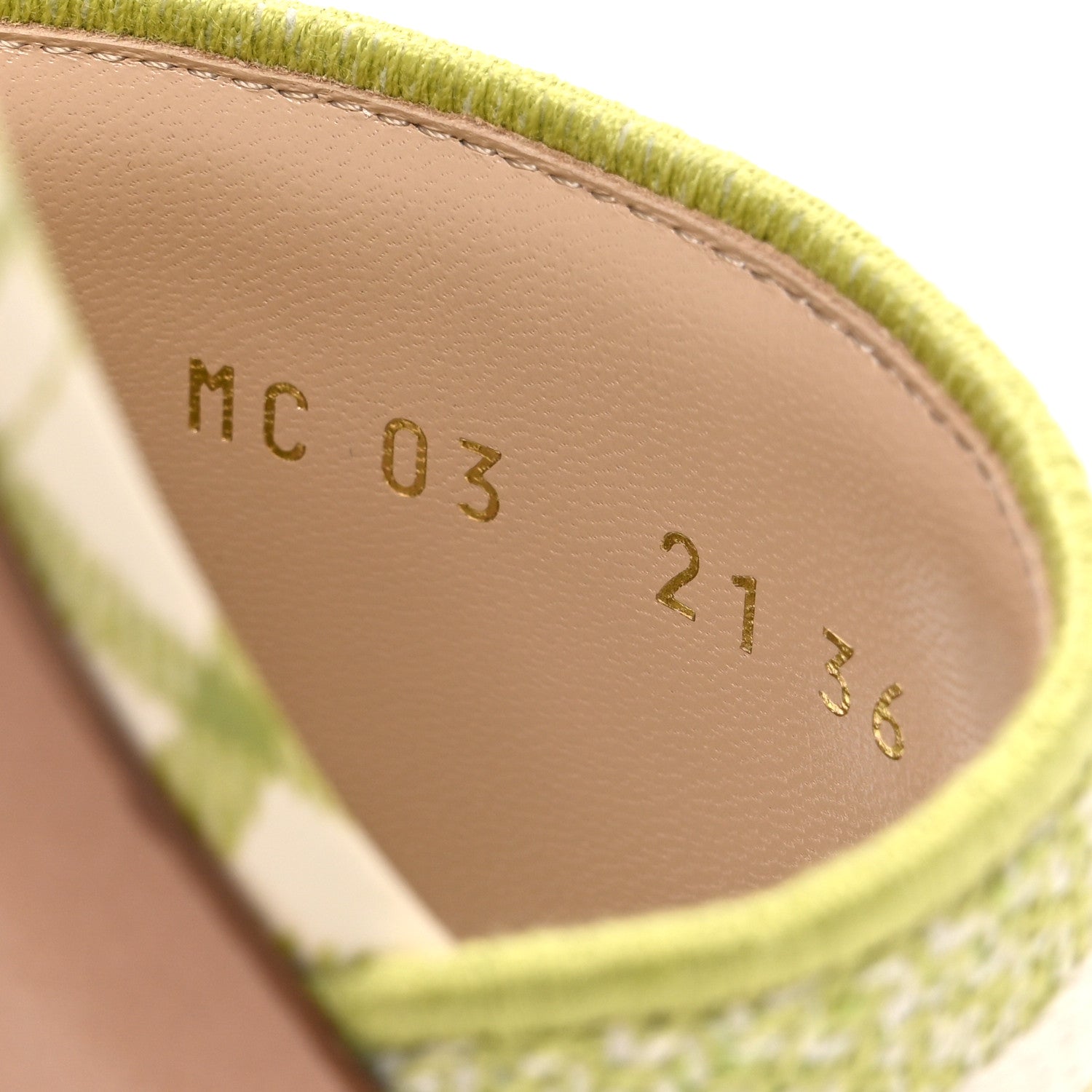 Christian Dior Canvas Check'N'Dior Pop Embroidered Dway Flat Slide