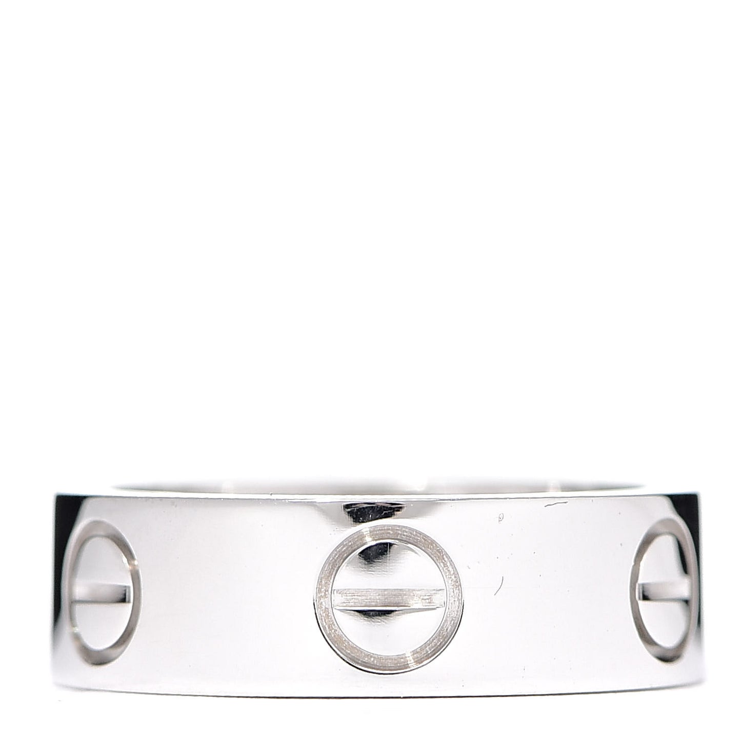 18K White Gold 5.5mm LOVE Ring 48 4.5