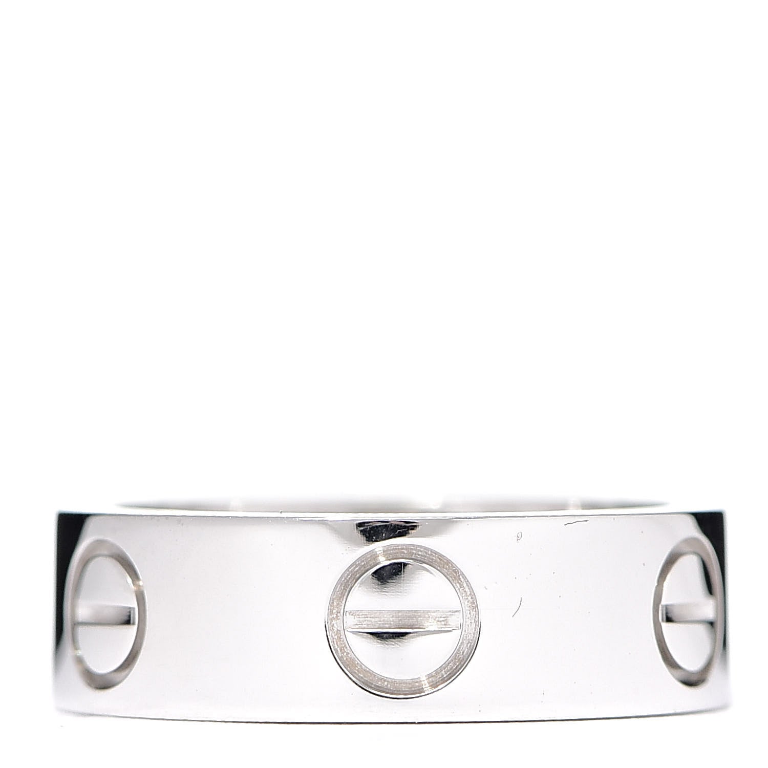 Cartier 18K White Gold 5.5mm LOVE Ring 48 4.5 3 of 4