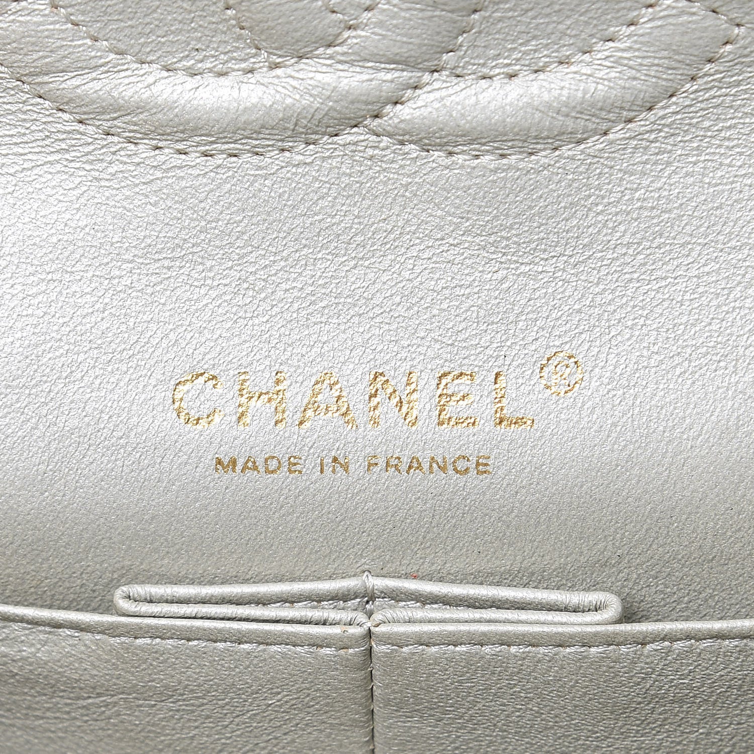 Chanel Iridescent Calfskin Medium Double Flap Light Gold 6 of 17