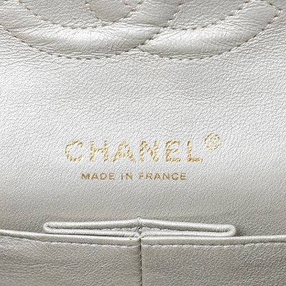 Chanel Iridescent Calfskin Medium Double Flap Light Gold 6 of 17