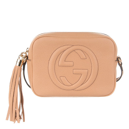 Gucci Pebbled Calfskin Small Soho Disco Bag Rose Beige 1 of 7