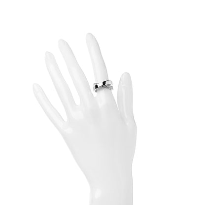 Cartier 18K White Gold Diamond 9mm Paris Nouvelle Vague Ring 49 4.75 2 of 5