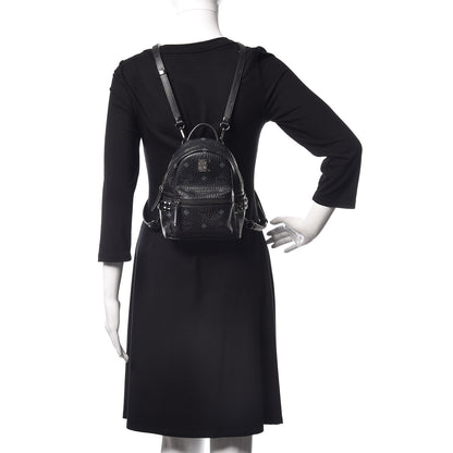 MCM Visetos Side Stud X-Mini Stark Bebe Boo Backpack Black 2 of 18