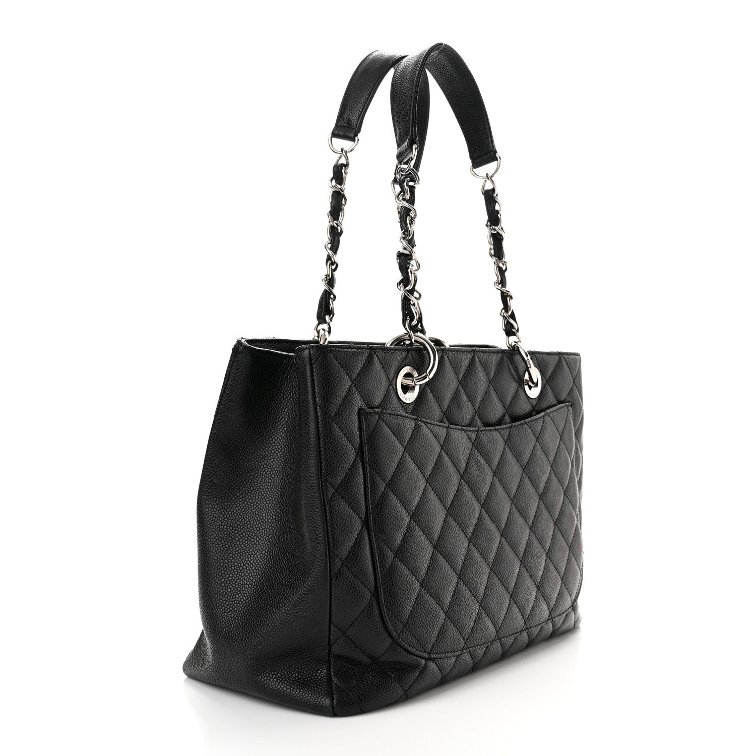 Chanel Caviar Quilted Grand Shopping Tote GST Black 3 of 11