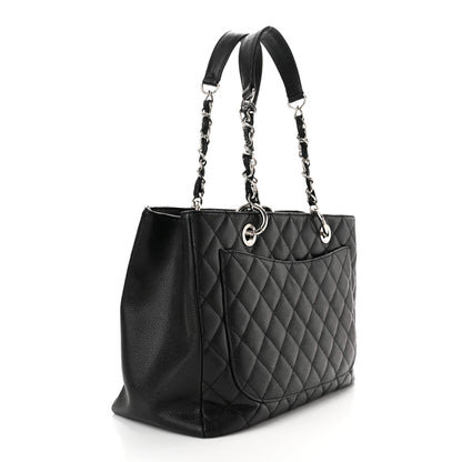 Chanel Caviar Quilted Grand Shopping Tote GST Black 3 of 11