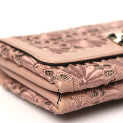 Valentino Garavani Nappa Lace Girello Flap Blush 8 of 9