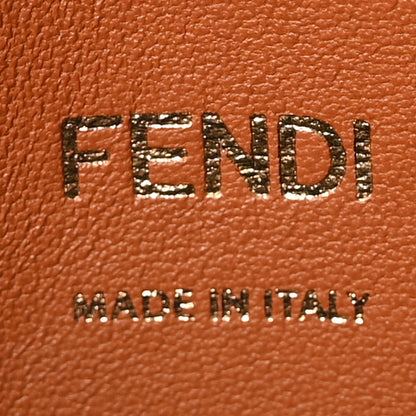 Fendi Nappa Apolo Bi-Color Mini Chain Baguette Brandy Black 6 of 10