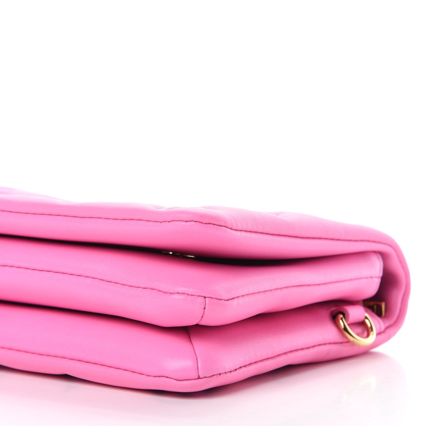 Lambskin Embossed Monogram Vuittamins Pochette Coussin Rose Violet