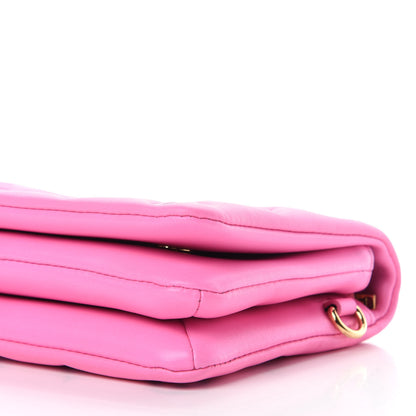 Louis Vuitton Lambskin Embossed Monogram Vuittamins Pochette Coussin Rose Violet 7 of 10