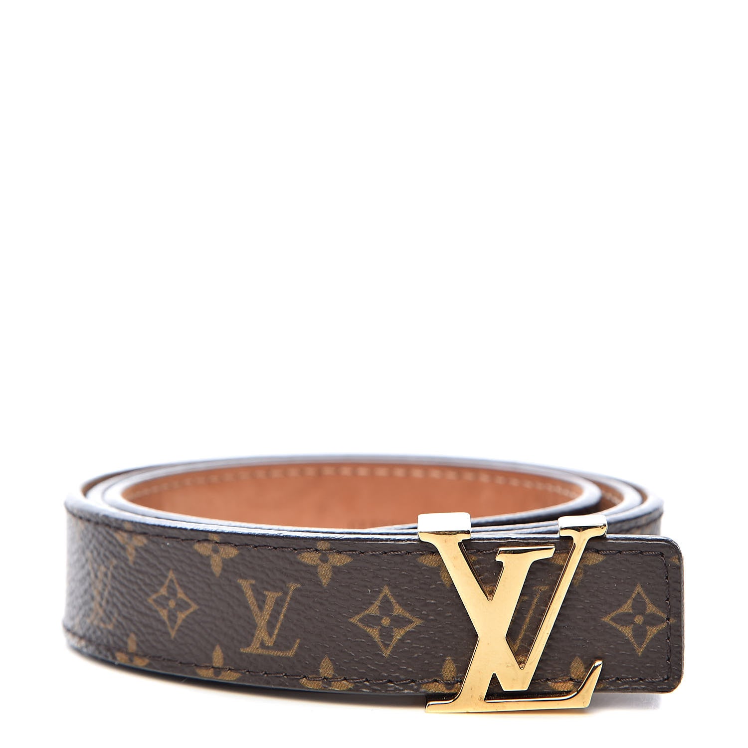 Louis Vuitton Mini Monogram 25mm LV Initiales Belt 85 34 1 of 8