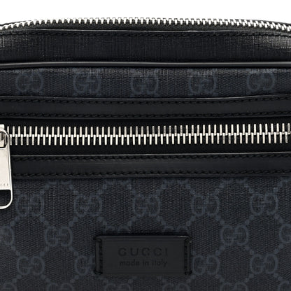 Gucci Soft GG Supreme Monogram Web Belt Bag Black Grey 7 of 10