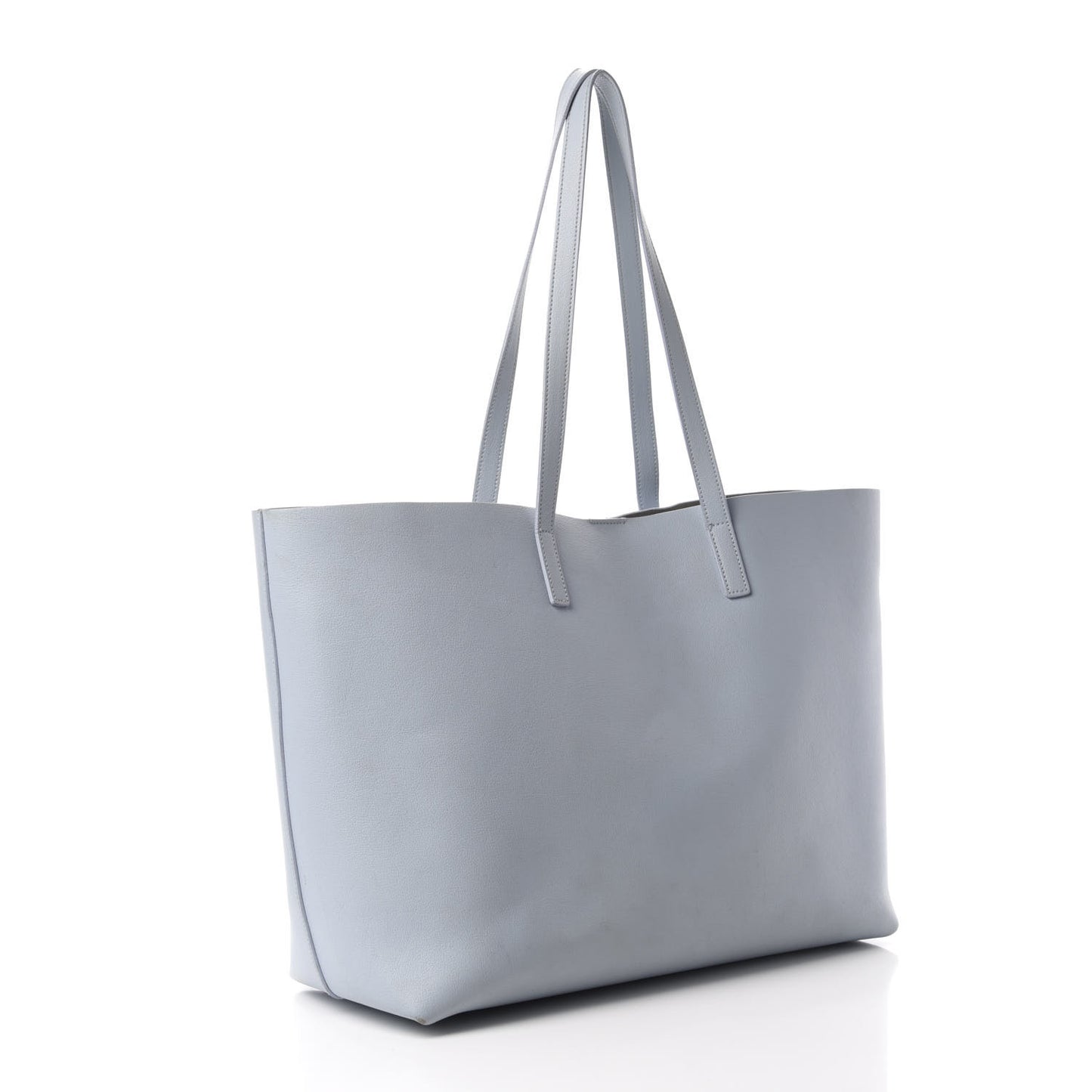 Calfskin Large Shopping Tote Light Blue