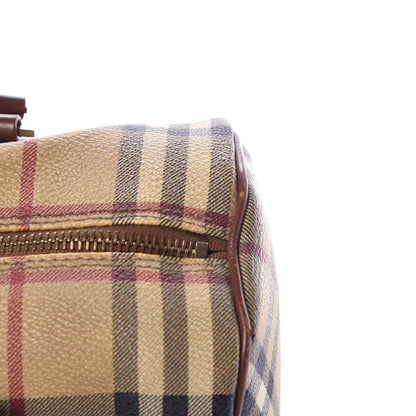 Burberry Haymarket Check Barrel Bag Brown 8 of 15