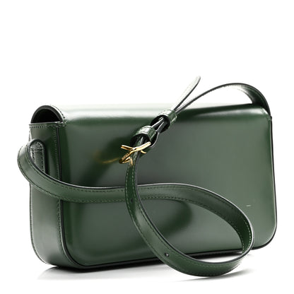 Celine Shiny Calfskin Triomphe Shoulder Bag Forest 3 of 10