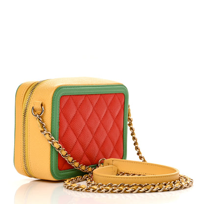 Chanel Caviar Quilted Filigree Vanity Clutch With Chain Multicolor 3 of 10