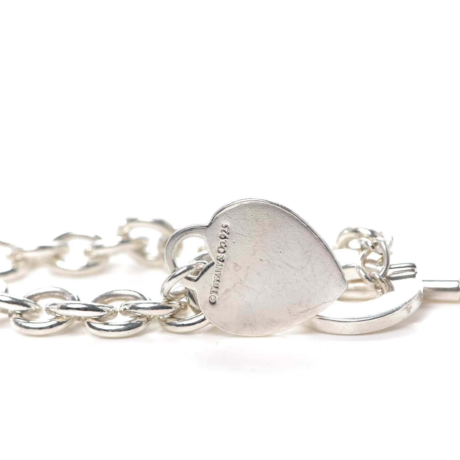 Tiffany Sterling Silver Heart Tag Toggle Bracelet 4 of 4