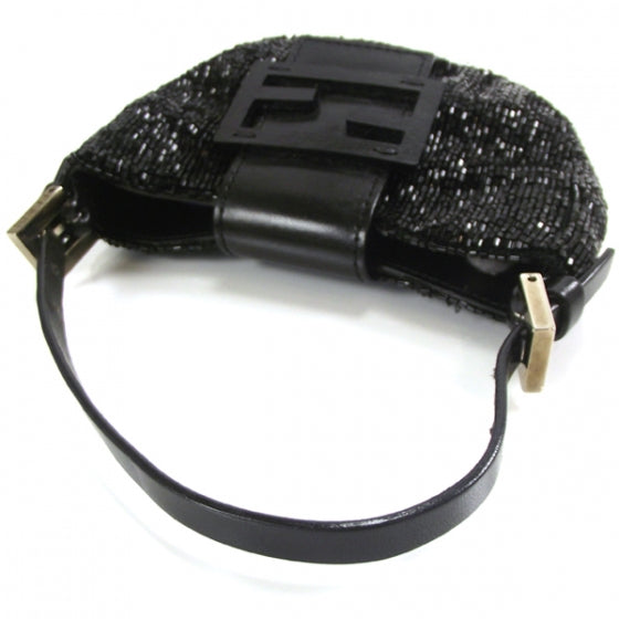 Fendi Beaded Mini Pochette Black 5 of 10