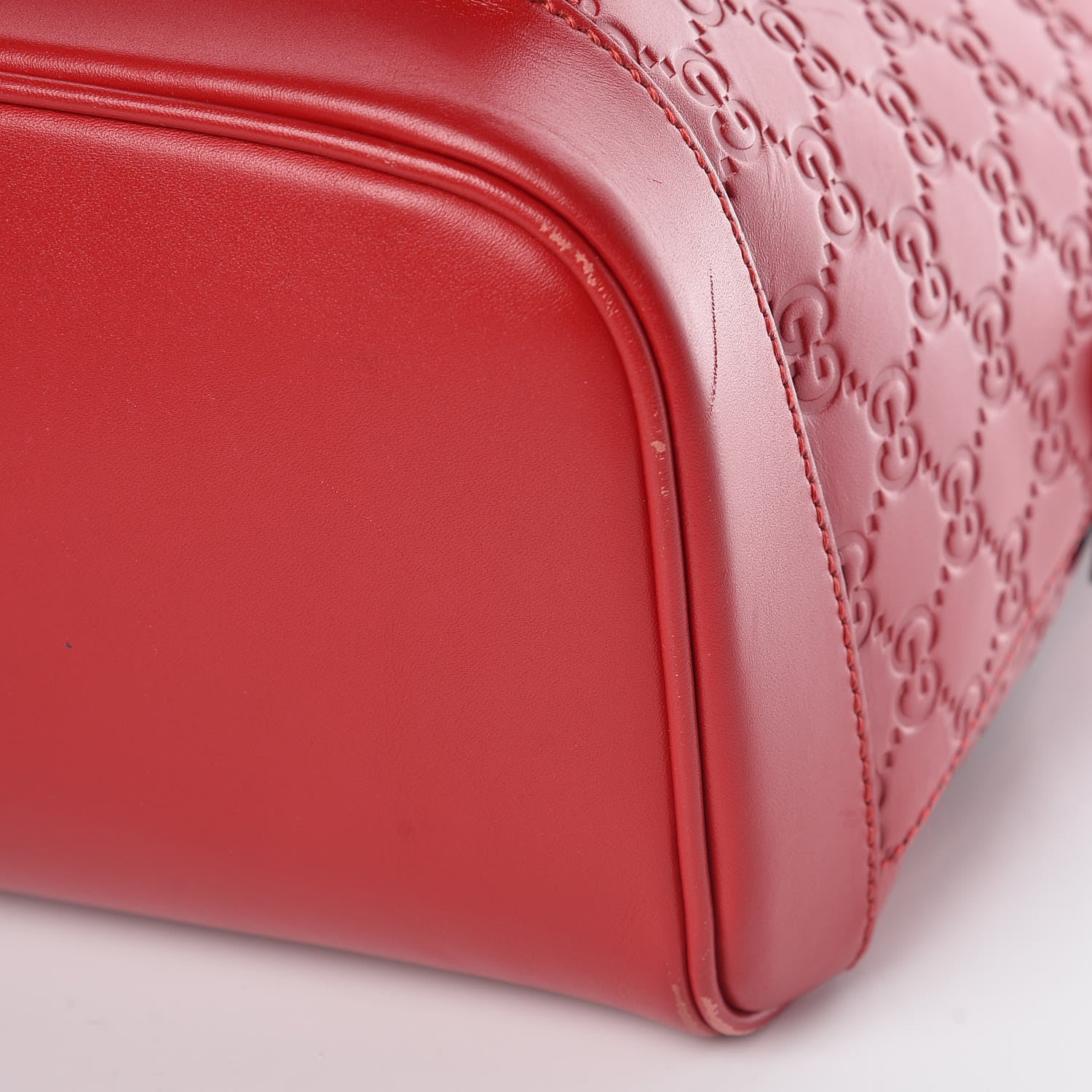 Gucci Guccissima Signature Day Backpack Hibiscus Red 10 of 10