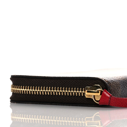 Louis Vuitton Damier Ebene Clemence Wallet Cherry 8 of 10