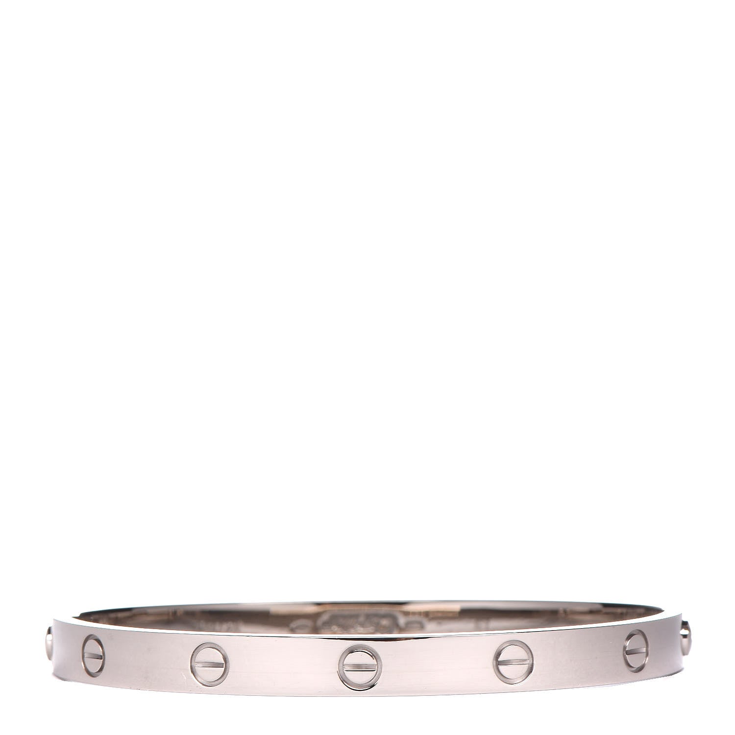 Cartier 18K White Gold LOVE Bracelet 19 3 of 7