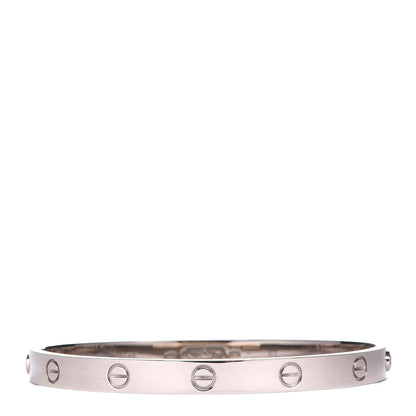 Cartier 18K White Gold LOVE Bracelet 19 3 of 7