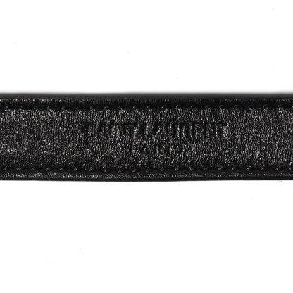 Saint Laurent Lambskin Matelasse Chevron Medium Monogram Satchel Black 4 of 10