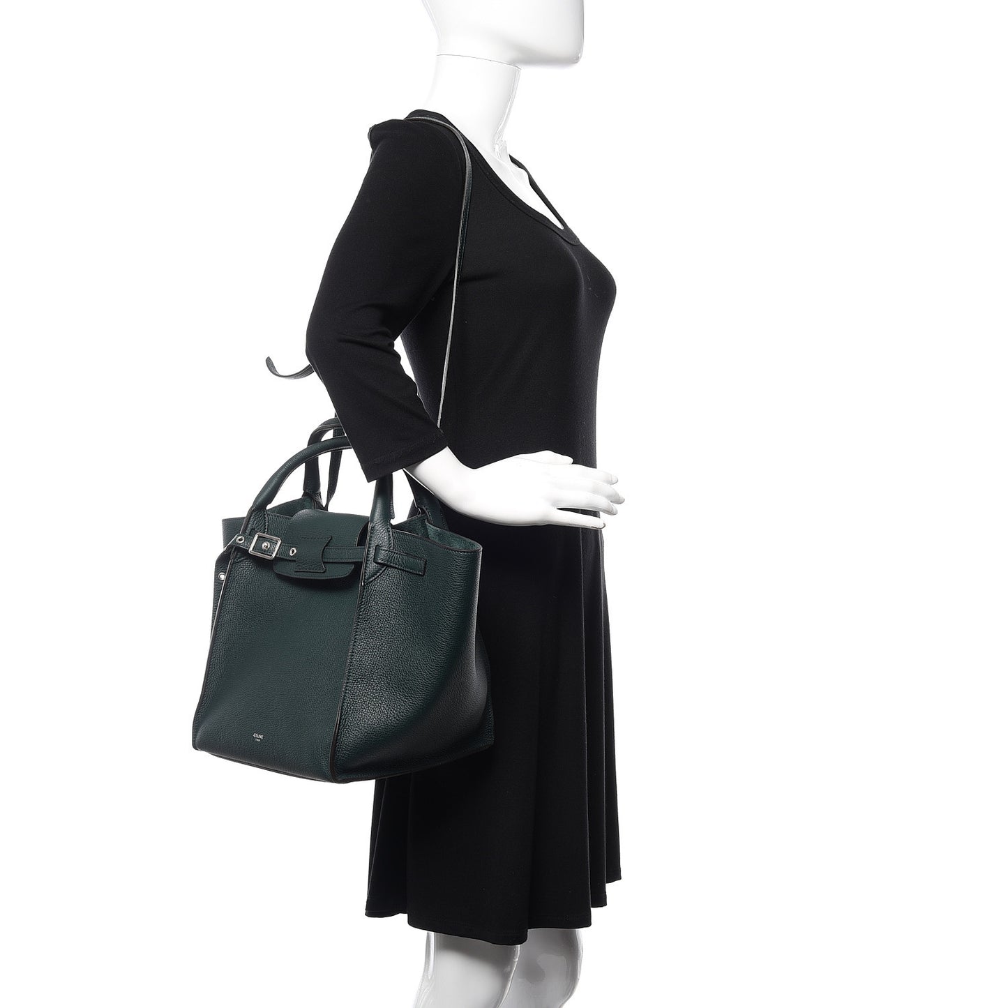 Supple Grained Calfskin Small Big Bag Amazone