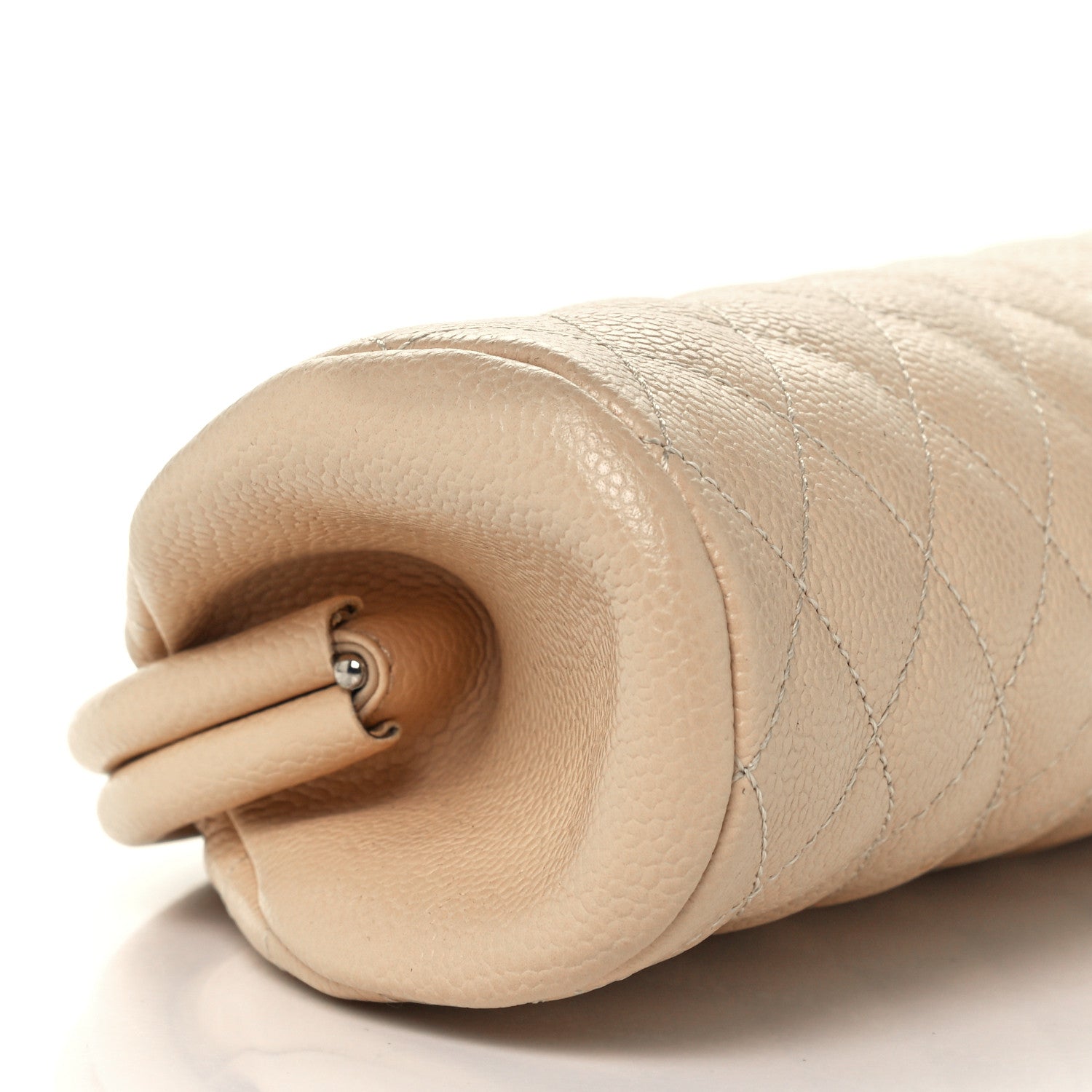 Chanel Caviar Quilted Timeless Clutch Beige 9 of 11