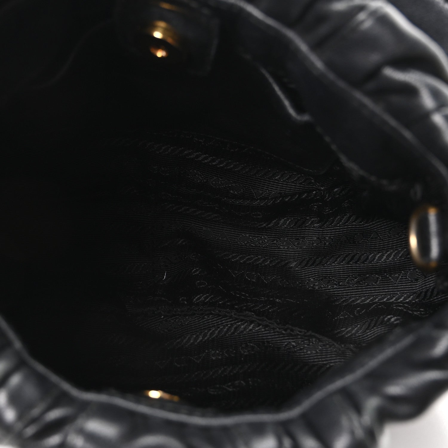 Prada Nappa Stripes Mini Shoulder Bag Black 5 of 9