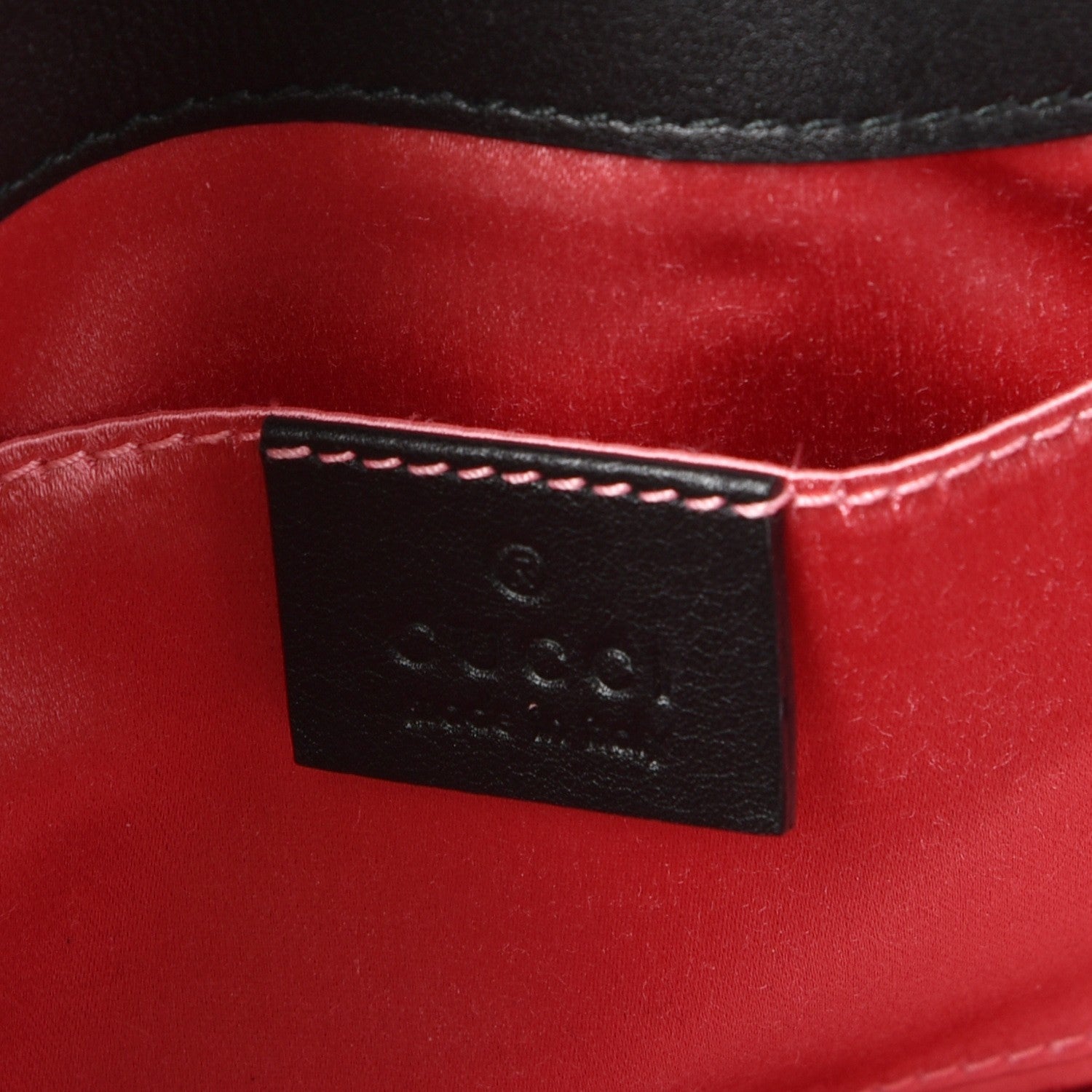 Gucci Velvet Matelasse Mini GG Marmont Shoulder Bag Black 6 of 7
