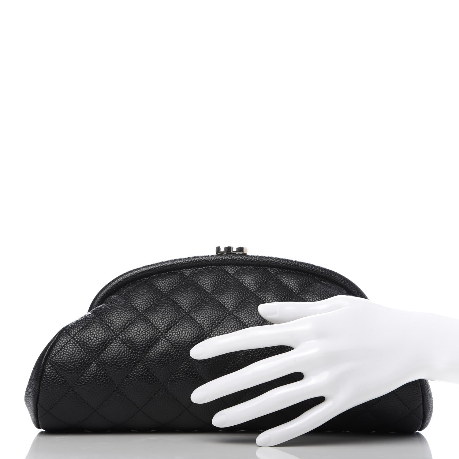 Chanel Caviar Quilted Timeless Clutch Black 2 of 11