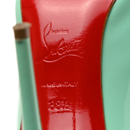 Christian Louboutin Patent Pigalle Follies 100 Pumps 38.5 Opaline 6 of 7