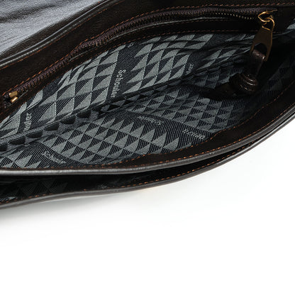 Proenza Schouler Lux Leather PS1 Pochette Clutch Dark Chocolate 8 of 11