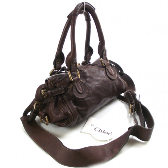 Chloe Leather Paddington Chocolate 19549 – FASHIONPHILE