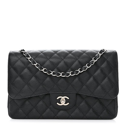Chanel Caviar Quilted Jumbo Double Flap Black 1 of 10
