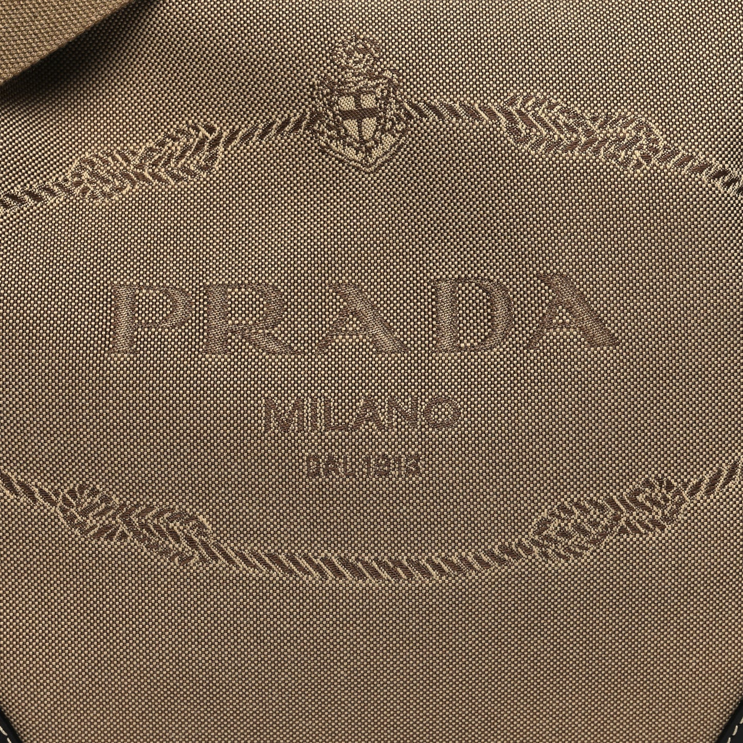 Jacquard Logo Small Flat Messenger Bag Corda Bruciato