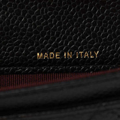 Chanel Caviar Quilted Flap Card Holder Wallet Black 7 of 9