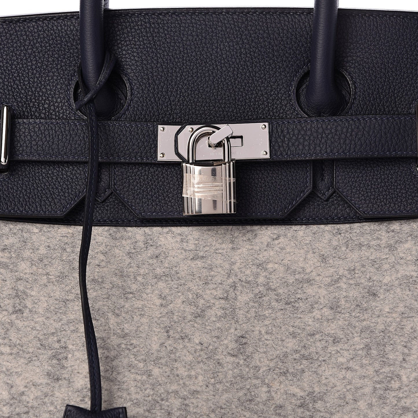 Togo Todoo Feutre HAC Birkin 40 Gris Clair Bleu Nuit