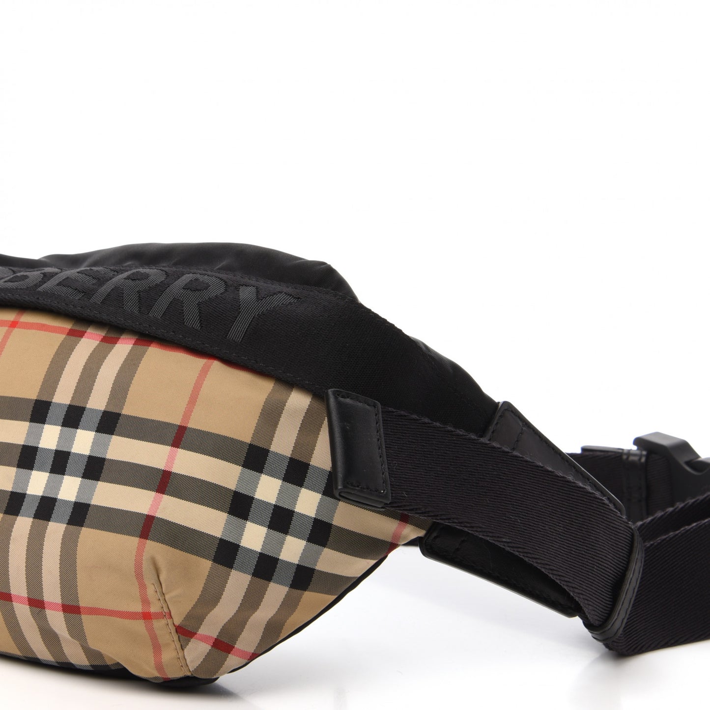 Nylon Vintage Check Sonny Bum Bag Archive Beige Black