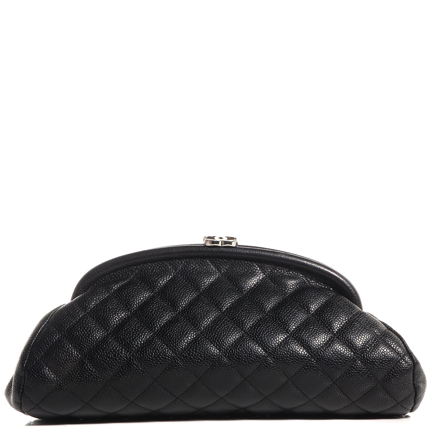 Caviar Quilted Timeless Clutch Black