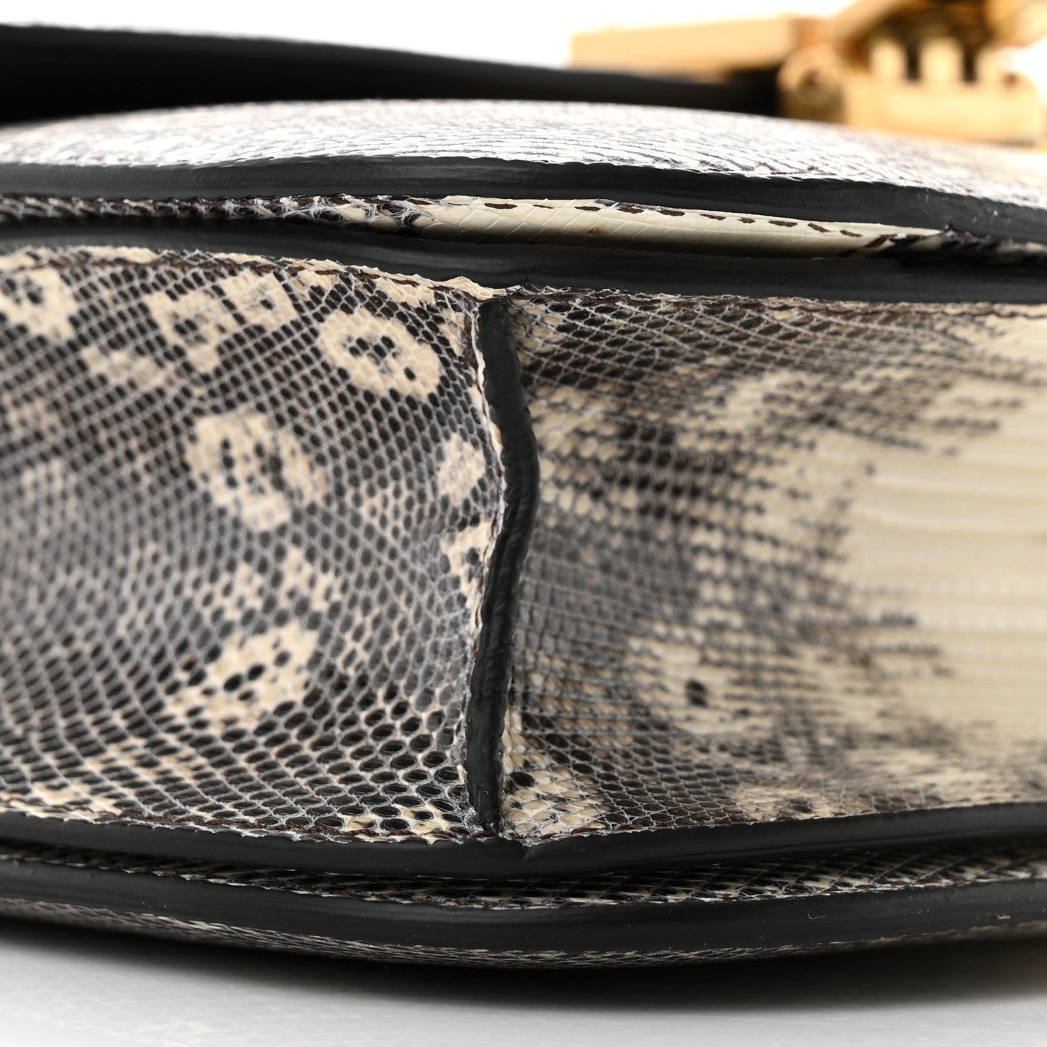 Celine Lizard Medium Classic Box Flap Bag Natural 8 of 9