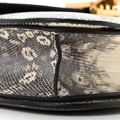 Celine Lizard Medium Classic Box Flap Bag Natural 8 of 9