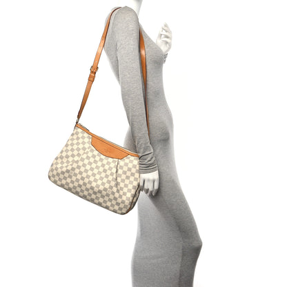 Louis Vuitton Damier Azur Siracusa MM 2 of 9