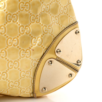 Gucci Shine Guccissima Medium Indy Top Handle Hobo Yellow 15 of 18