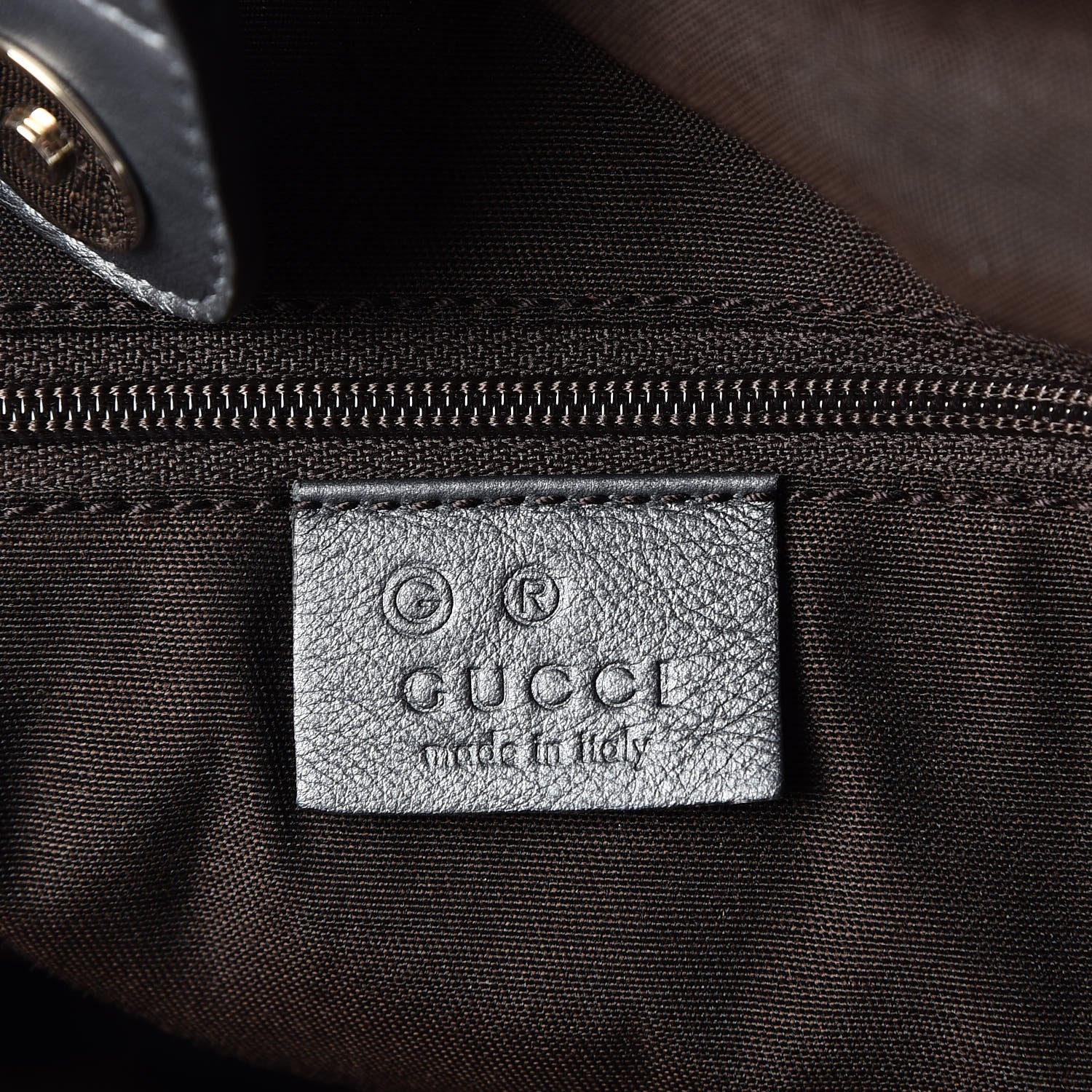 Gucci Guccissima Medium Sukey Tote Dark Silver 6 of 7